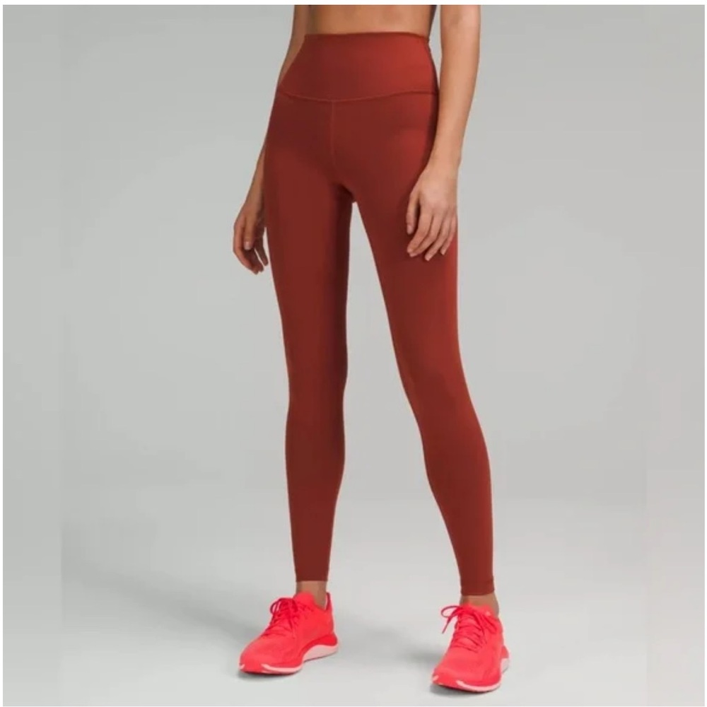 Lululemon Wunder Train High-Rise Tight 25", Cayenne, size 4